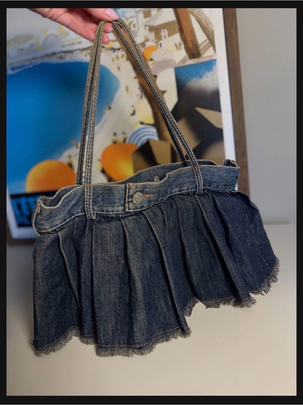 RARE Michiko Koshino Yen Jean Skirt Bag